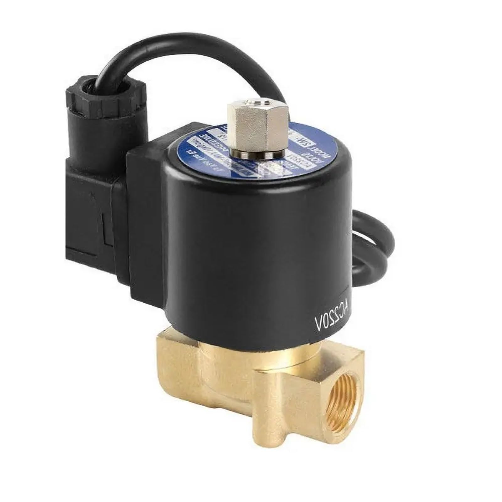 3/8" 1/2" 3/4" 1" 1 '' 1-1/4" 2" normalnie otwarte zawory elektromagnetyczne z mosiądzu, wodoszczelny zawór elektromagnetyczny 220 V, 110 V, 24 V, 12 V (230 V AC - uszczelnienie NBR, 3/8