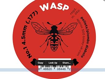 Wasp Pellets #1 .177 4.5mm