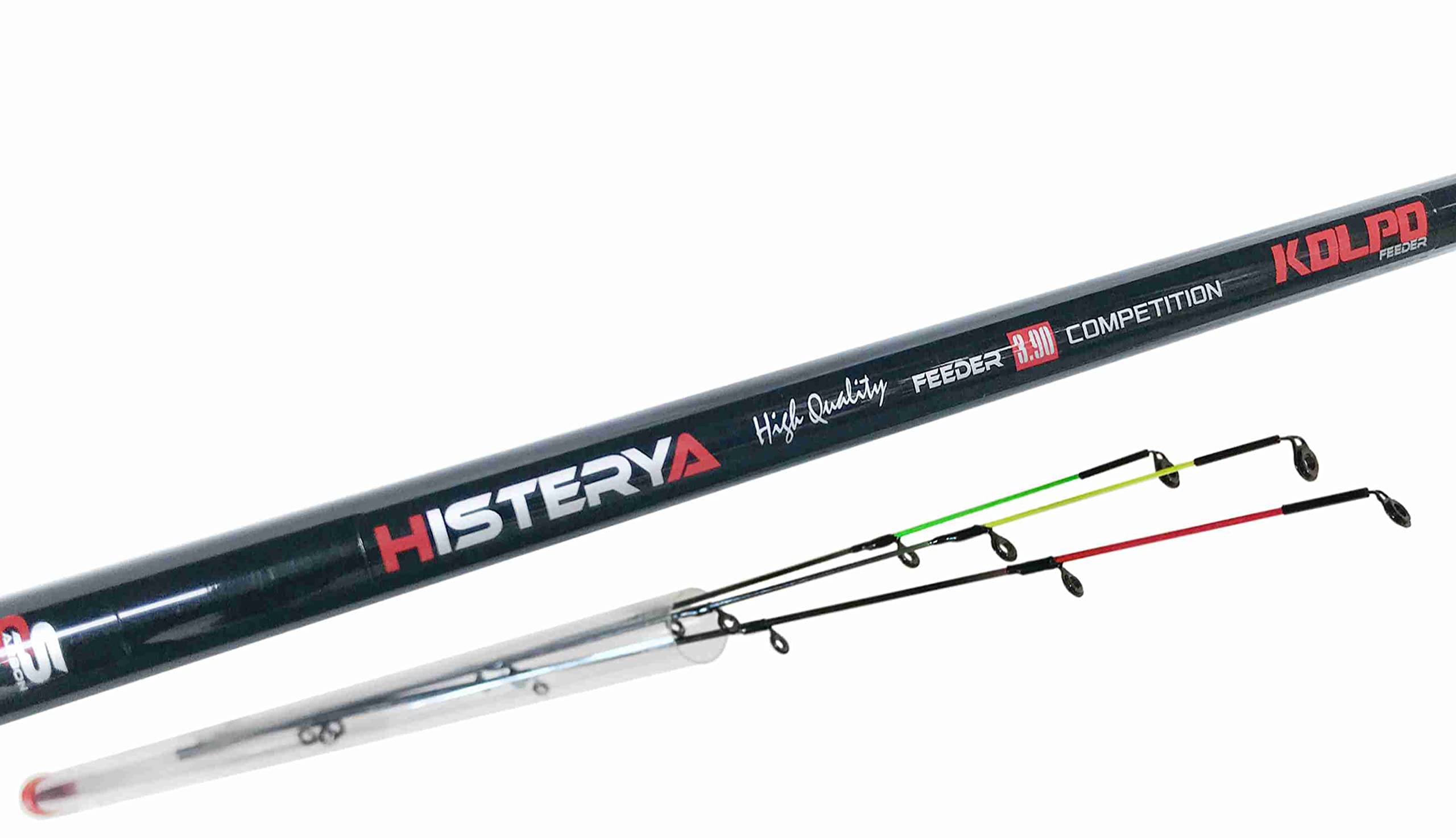 Kolpo Ottimal Feeder – Canna da Pesca Feeder 3.30m in Carbonio – Azione 50g – 2 Vette Intercambiabili – Leggera e Versatile per Mare e Acque Interne