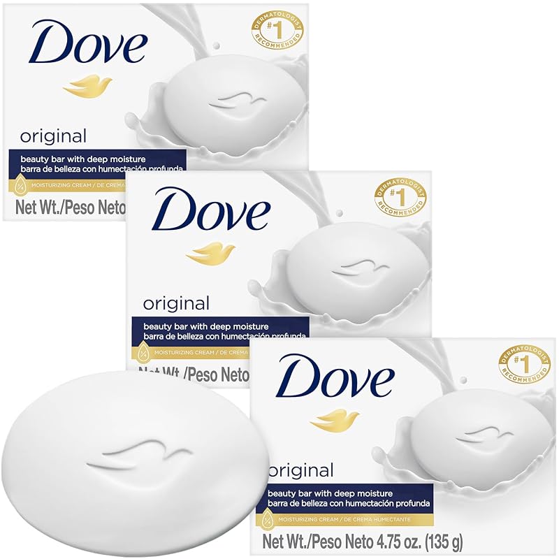 Sabonete em Barra Dove Beauty Bar Original, Pacote com 3, 135 g cada