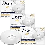 Dove Soap, Original Beauty Bar 3-Pack - 3-in-1 Moisturizing Face, Body & Hand Soap, 4.75 Oz Ea
