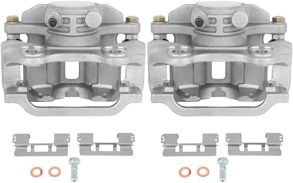 AUTOMUTO Rear Left & Right 18B4854 18B4855 Disc Brake Calipers With Bracket For Cadillac 2003-2011 For Chevrolet 2003-2007 For GMC 2003-2007