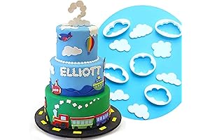 Palksky Cloud Fondant Cutter Fluffy Cloud Plastic Cookie Cutter Cake Mold Sugar...