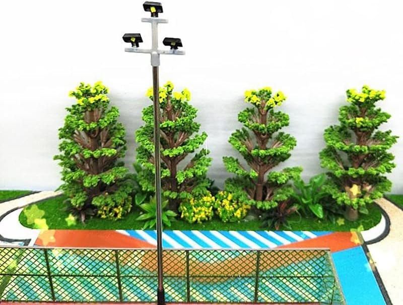 5 Pcs Scale Model Train Light Railway LED Lamp Post Street Lights Building Scenery Layout Model Accessories