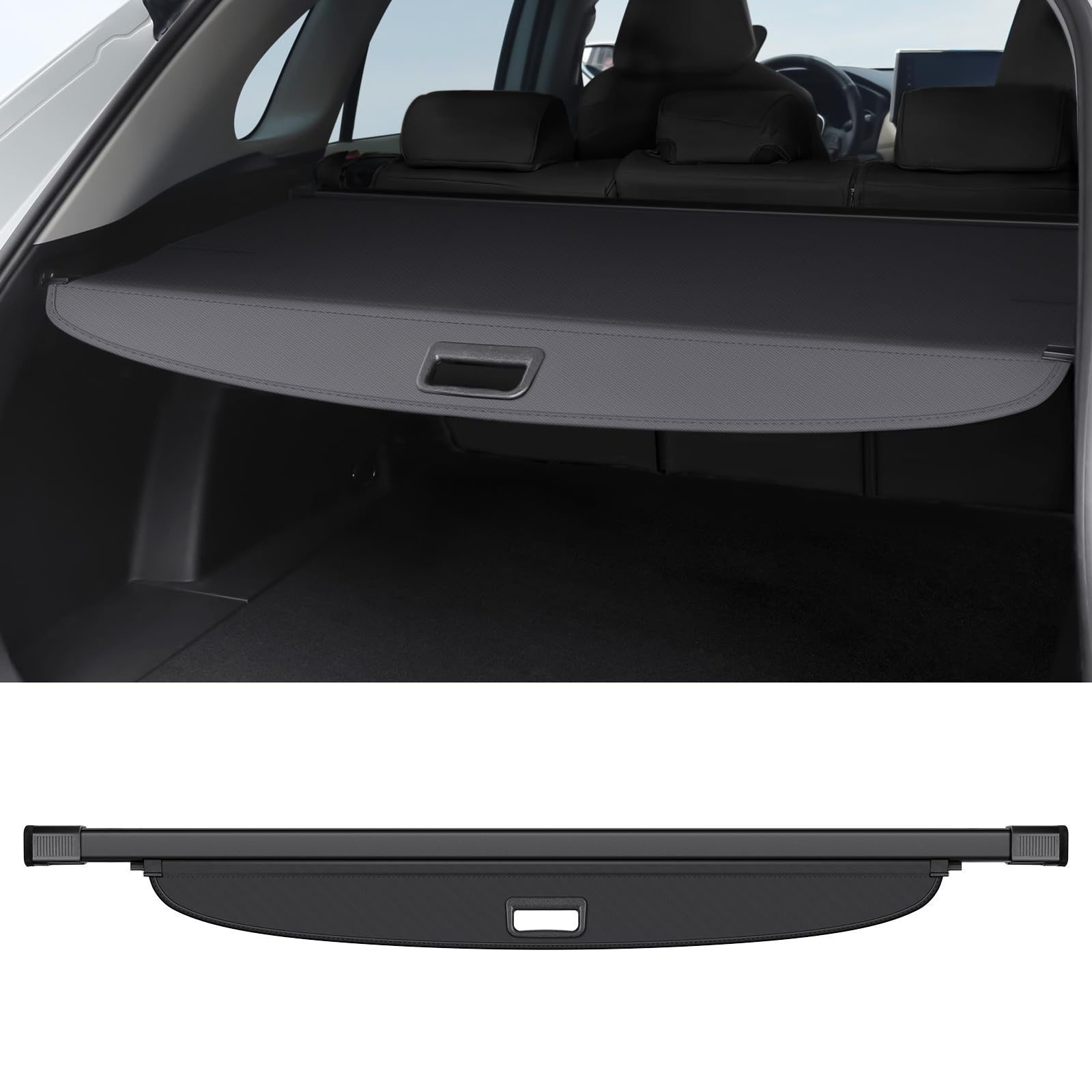 Bercicci Cargo Cover Compatible with Toyota 4Runner 2025 2026 Accessories Canvas Texture Retractable Trunk Cover Security Shield Luggage Privacy (