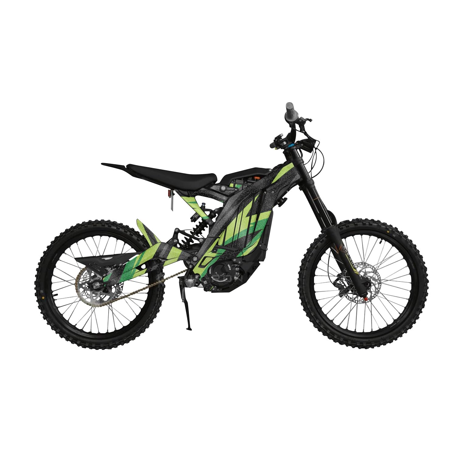 Glossy Glitter Surron Light Bee Graphics Kit Wrap - Tribe Arc Green - Sur-Ron Skin - Premium 3M Vinyl Protective Wrap Decal Cover - Easy to Apply | Crafted in The USA by MightySkins