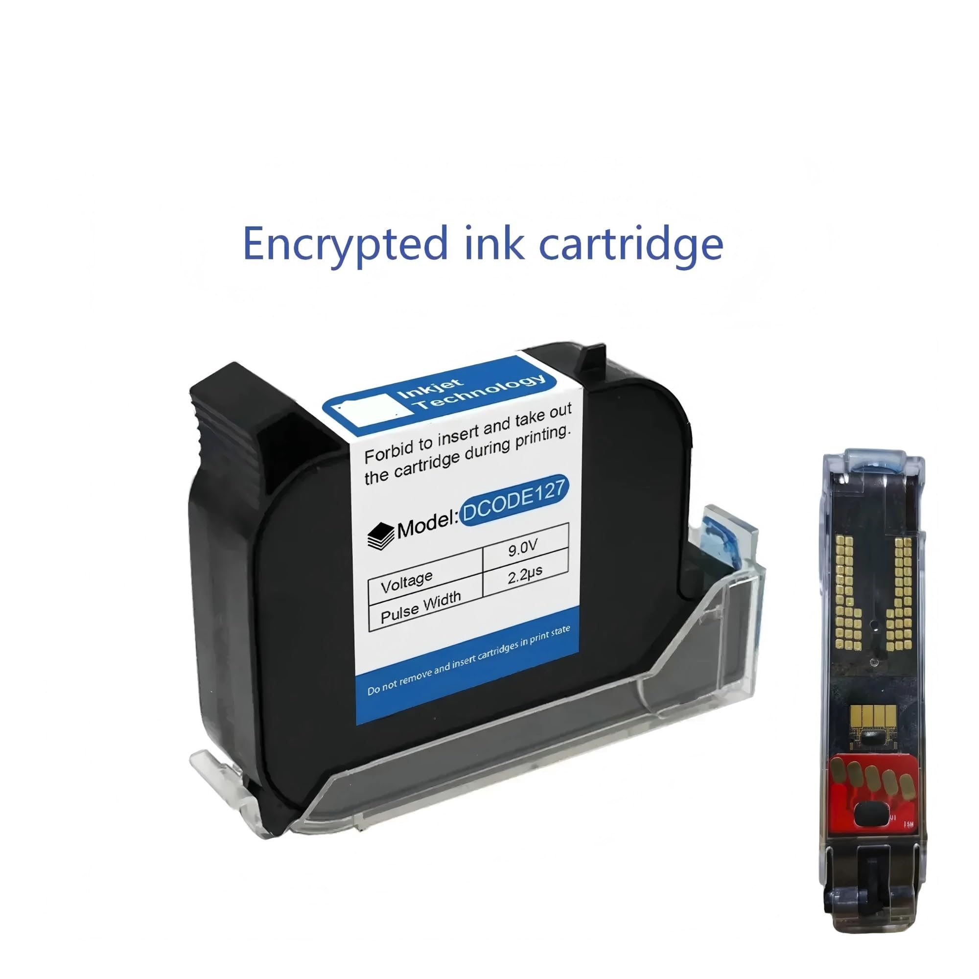 Cartuccia Nera Solvente 12.7mm for Stampante Termica Inkjet