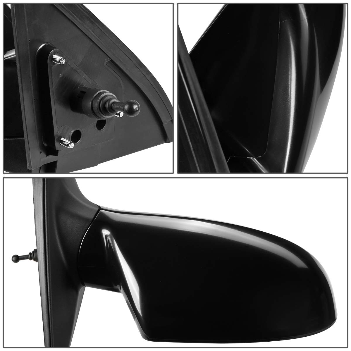 DNA Motoring OEM-MR-HY1320220 – Espejo Plegable Con Ajuste Accionado Para Puerta Lateral Del Conductor Izquierda Compatible Con Elantra 2014 2016
