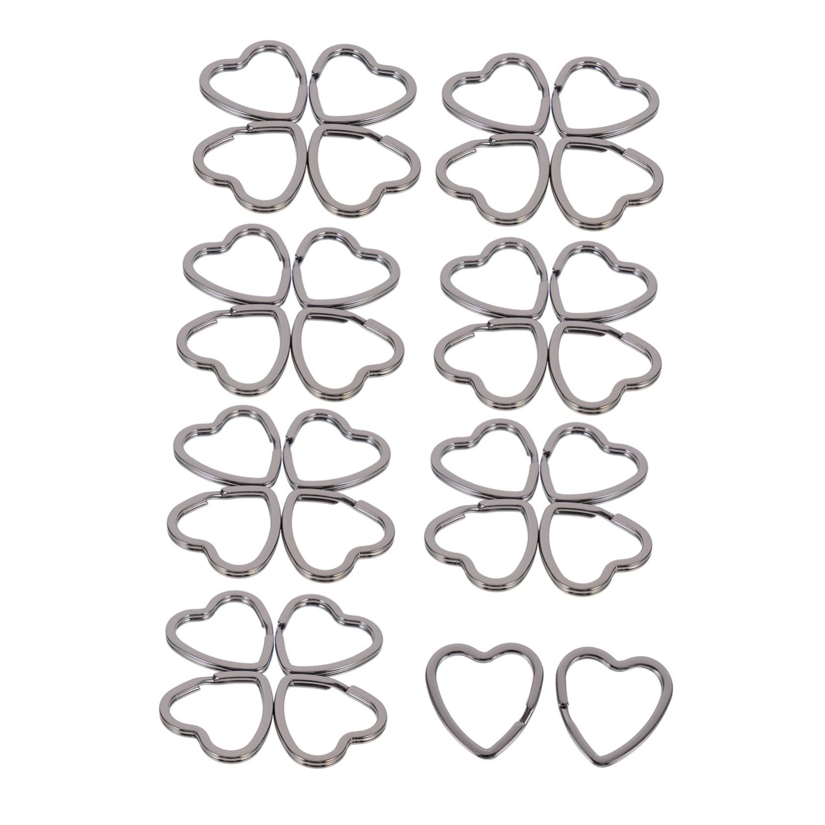 Porte-clés Métal Rétro x30 : Anneau Fendu Pratique pour Bricolage et Pendentif DIY Durable