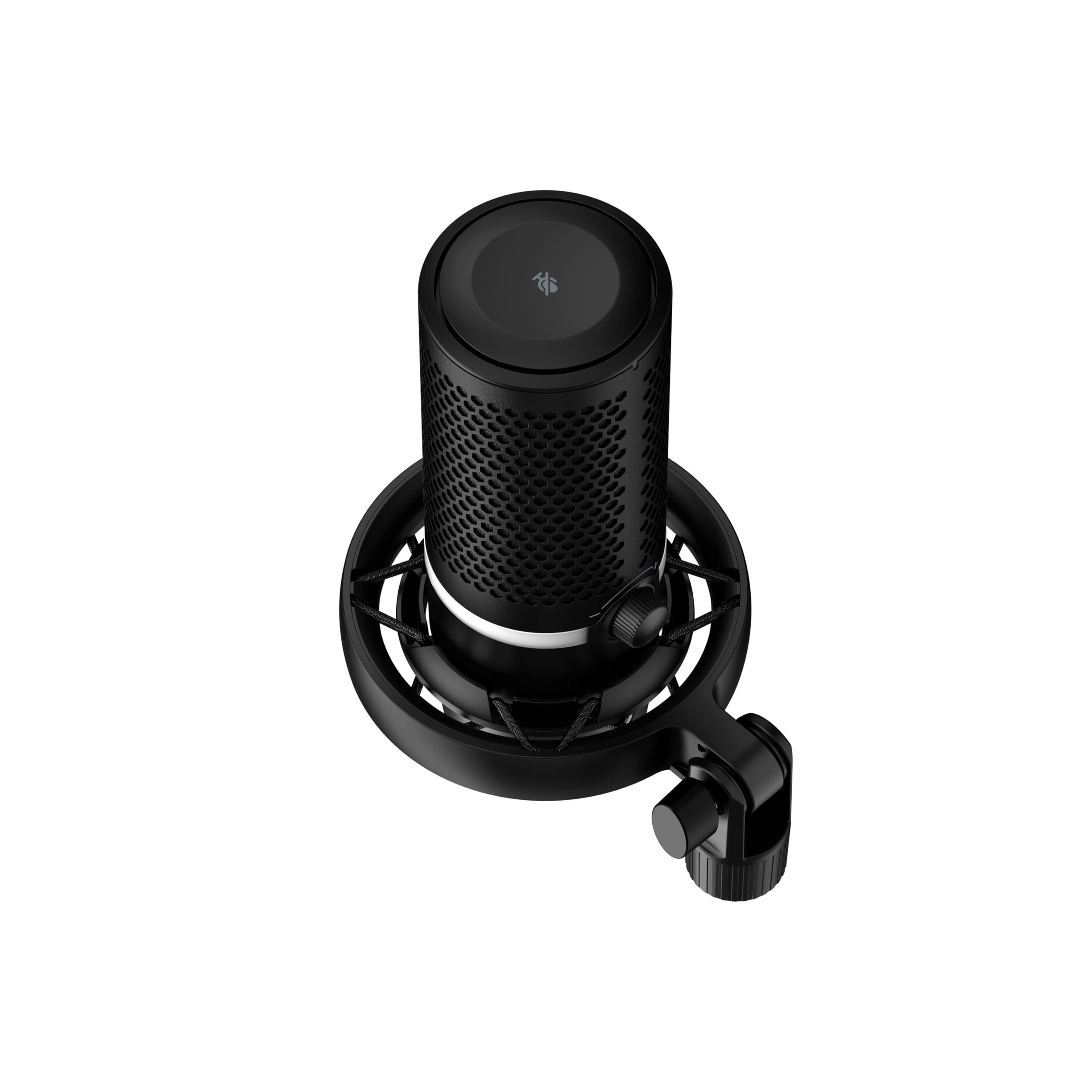 HyperX DuoCast - USB-Kondensatormikrofon - RGB-Beleuchtung, Integrierter Pop-Filter, Flache Mikrofonspinne, Verstärkungssteuerung, PC/PS5/PS4/Mac-kompatibel, Schwarz