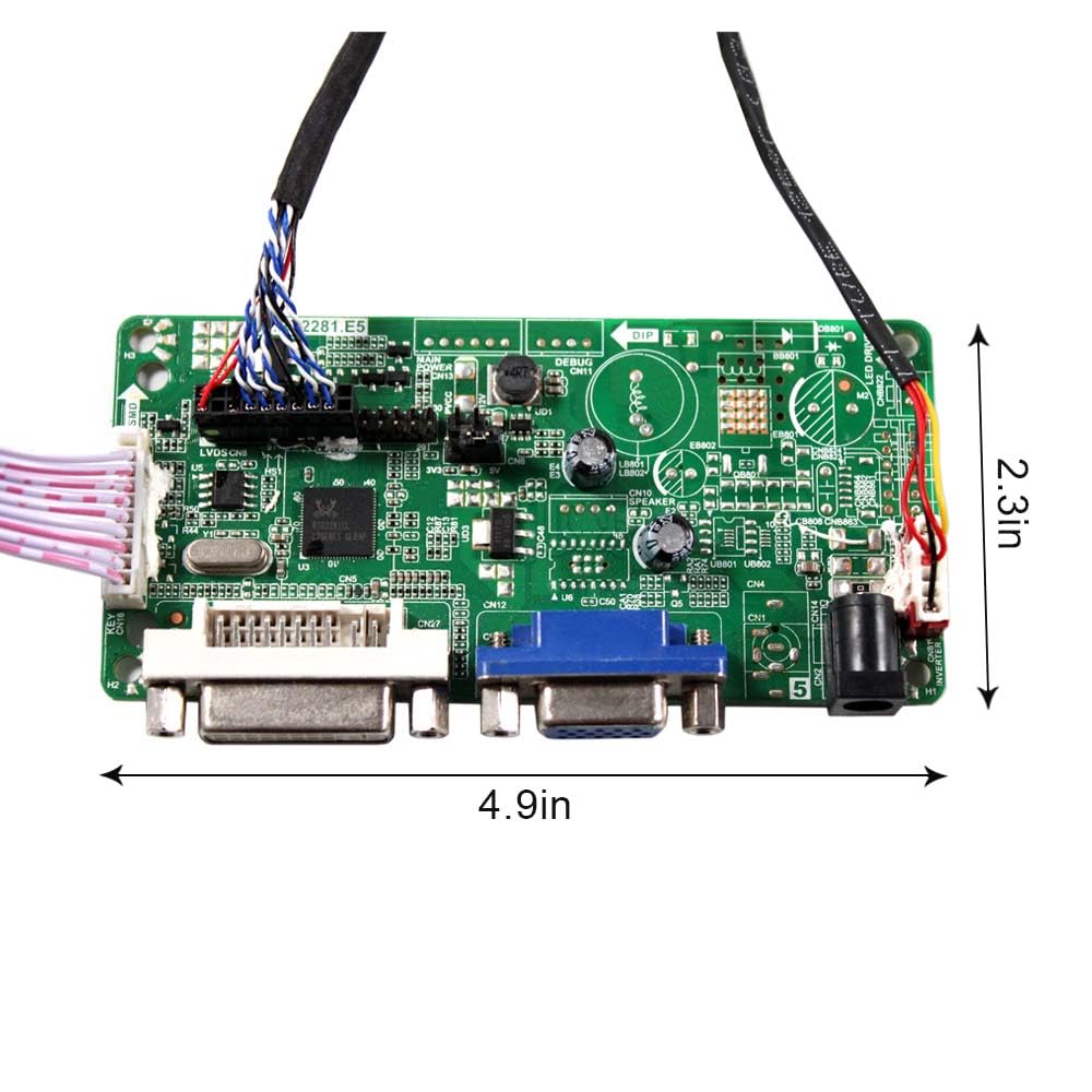 VSDISPLAY Placa de control DVI VGA para pantalla LCD de 8.4 pulgadas 800x600 G084SN05