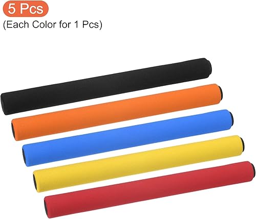 Miniatura 3 de PATIKIL Juego de bastón de pista de relé, esponja de tubo de acero inoxidable, palo de carrera para atletismo al aire libre, herramienta de juego