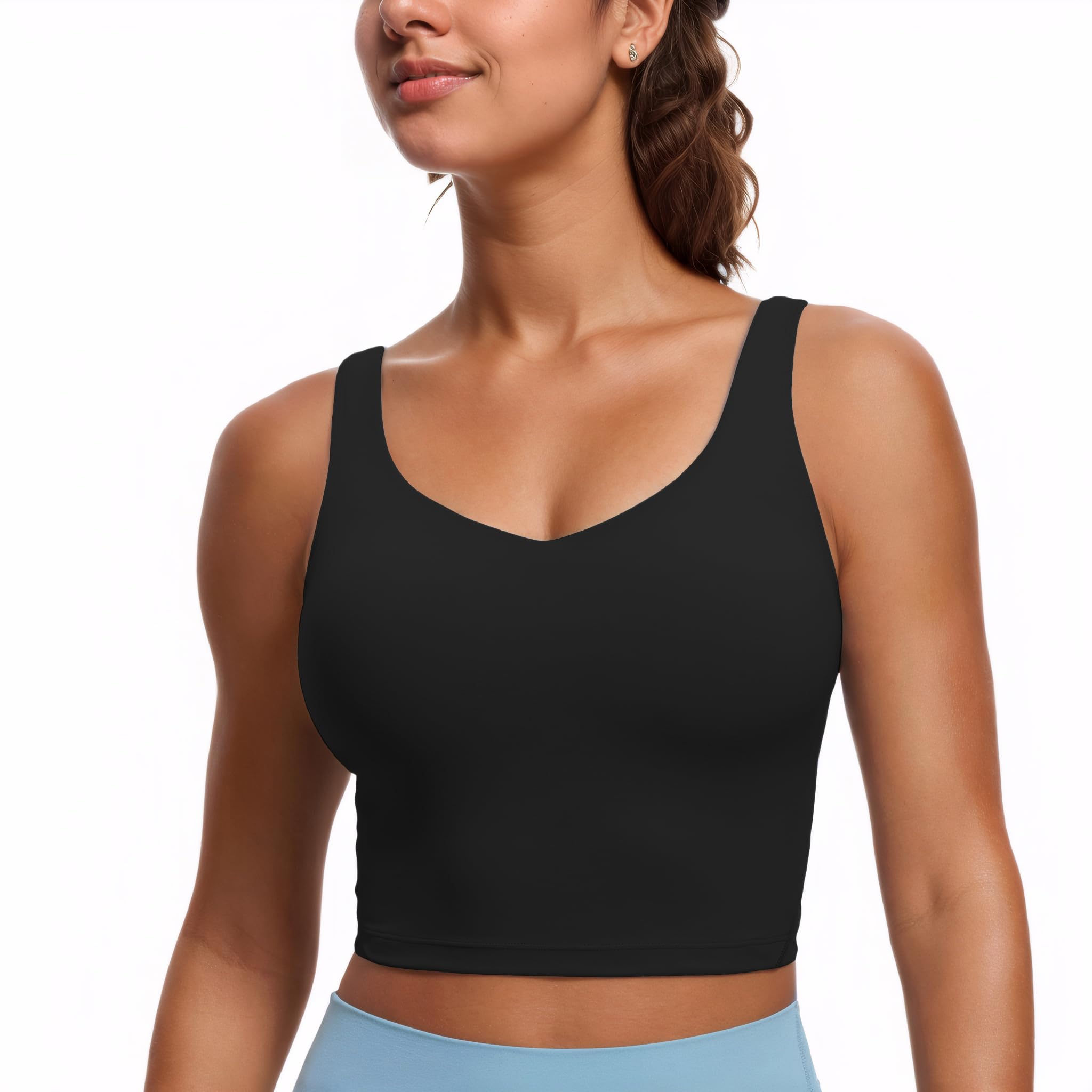 Sujetador Deportivo para Mujer Sin Aros con Relleno Extraíble Transpirable para Entrenar, Correr, Yoga