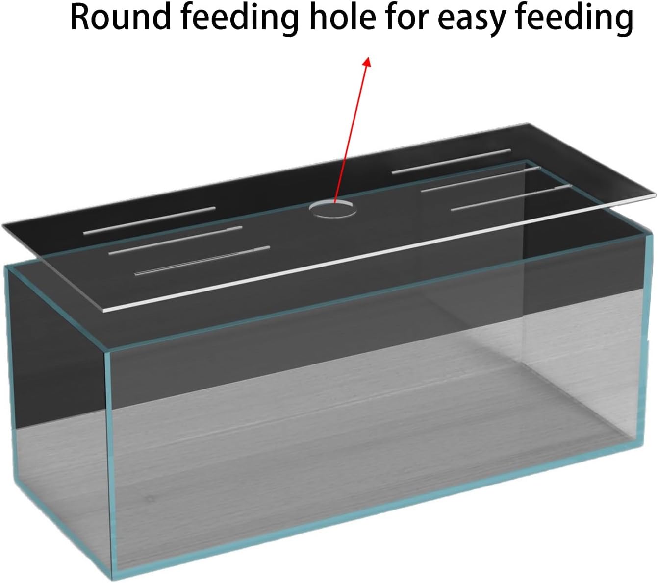 Aquarium Lid, Anti Jumping Tank Cover, Scratch Resistant, Fish Tank Cover, Easy Feeding & Ventilation(31x15cm)