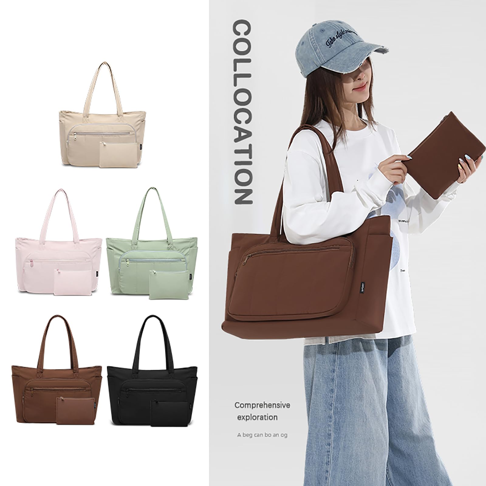 Bolso de hombro acolchado moderno con correa cómoda