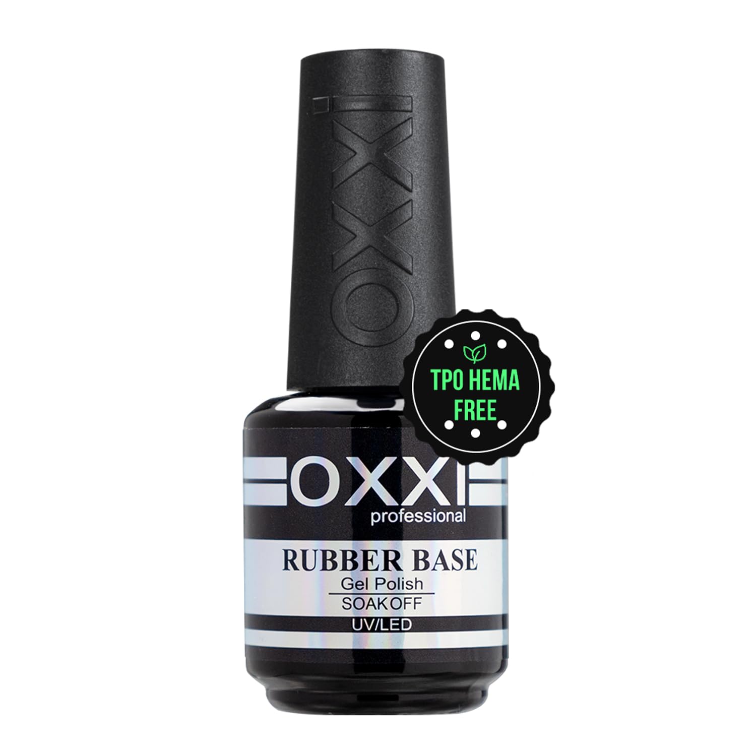 OXXI Professional 1X15ml Rubber Base Gel Nail Polish Tpo Hema Free,Thick Nail Base Coat Self-leveling,uv led Builder Gel for Manicure Extend