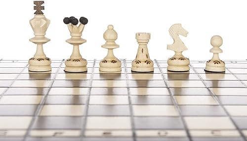 Miniatura 4 de Hermoso juego de ajedrez de madera hecho a mano con tablero de madera y piezas de ajedrez hechas a mano - Productos de idea de regalo (18.5" (47 cm))