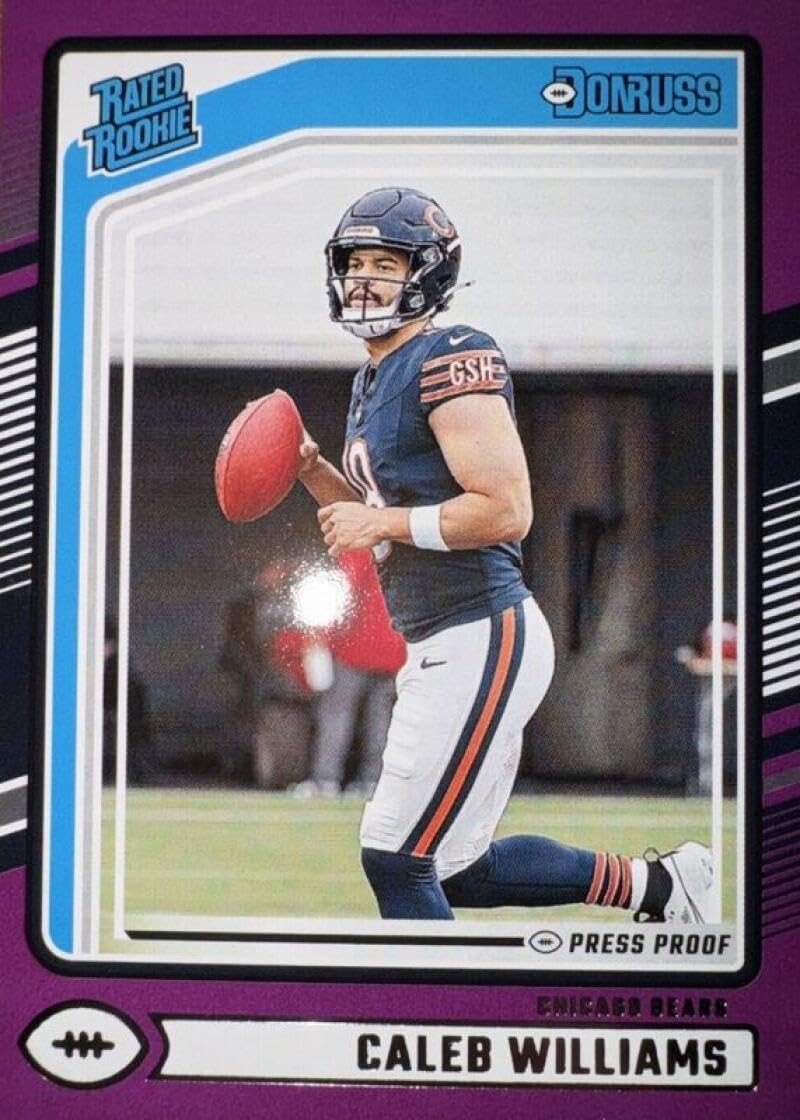 2024 Donruss Press Proof Purple #327 Caleb Williams RC Chicago NM-MT Football Rated Rookie