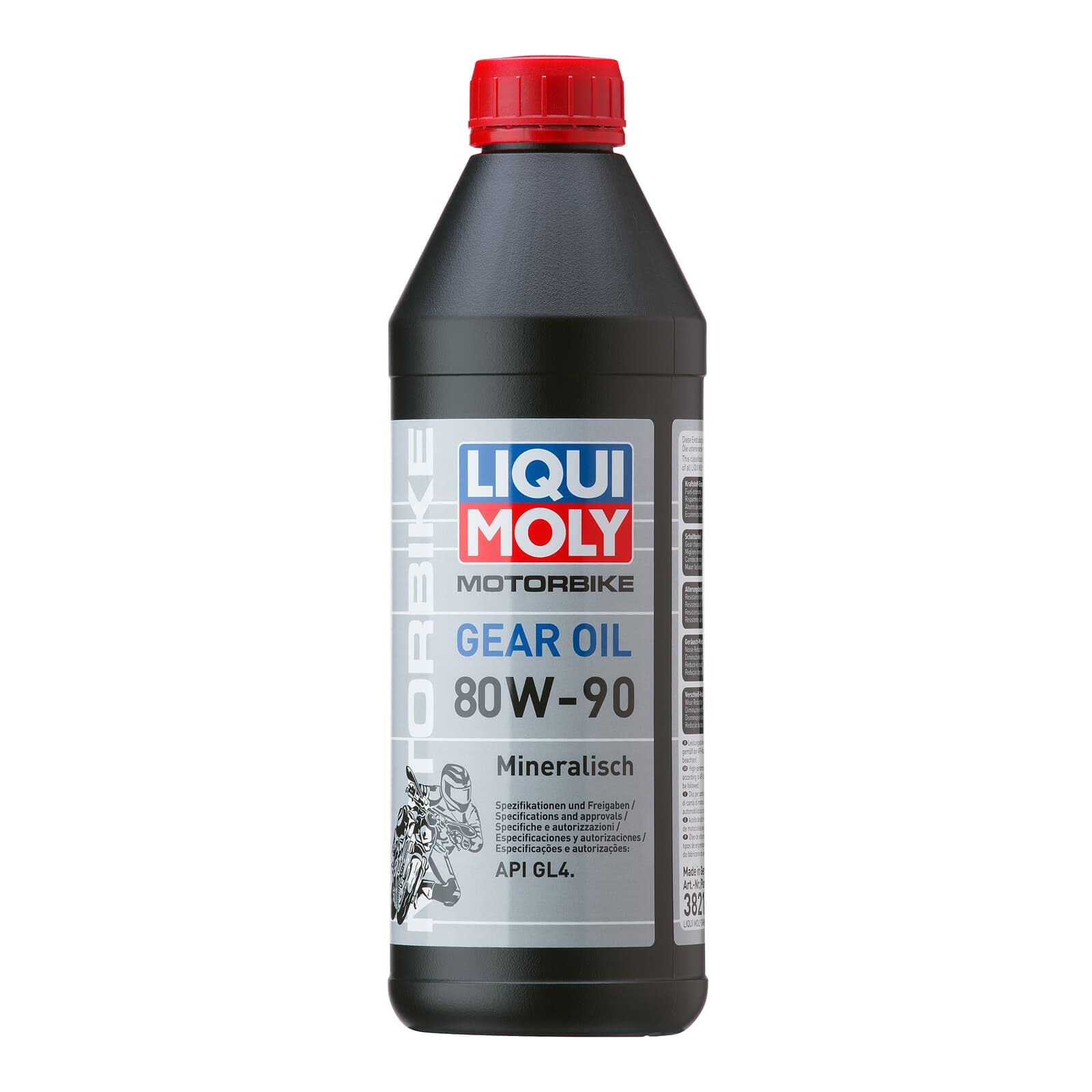 LIQUI MOLY Motorbike Gear Oil 80W-90 | 1 L | Motorrad Getriebeöl | Art.-Nr.: 3821, Schwarz