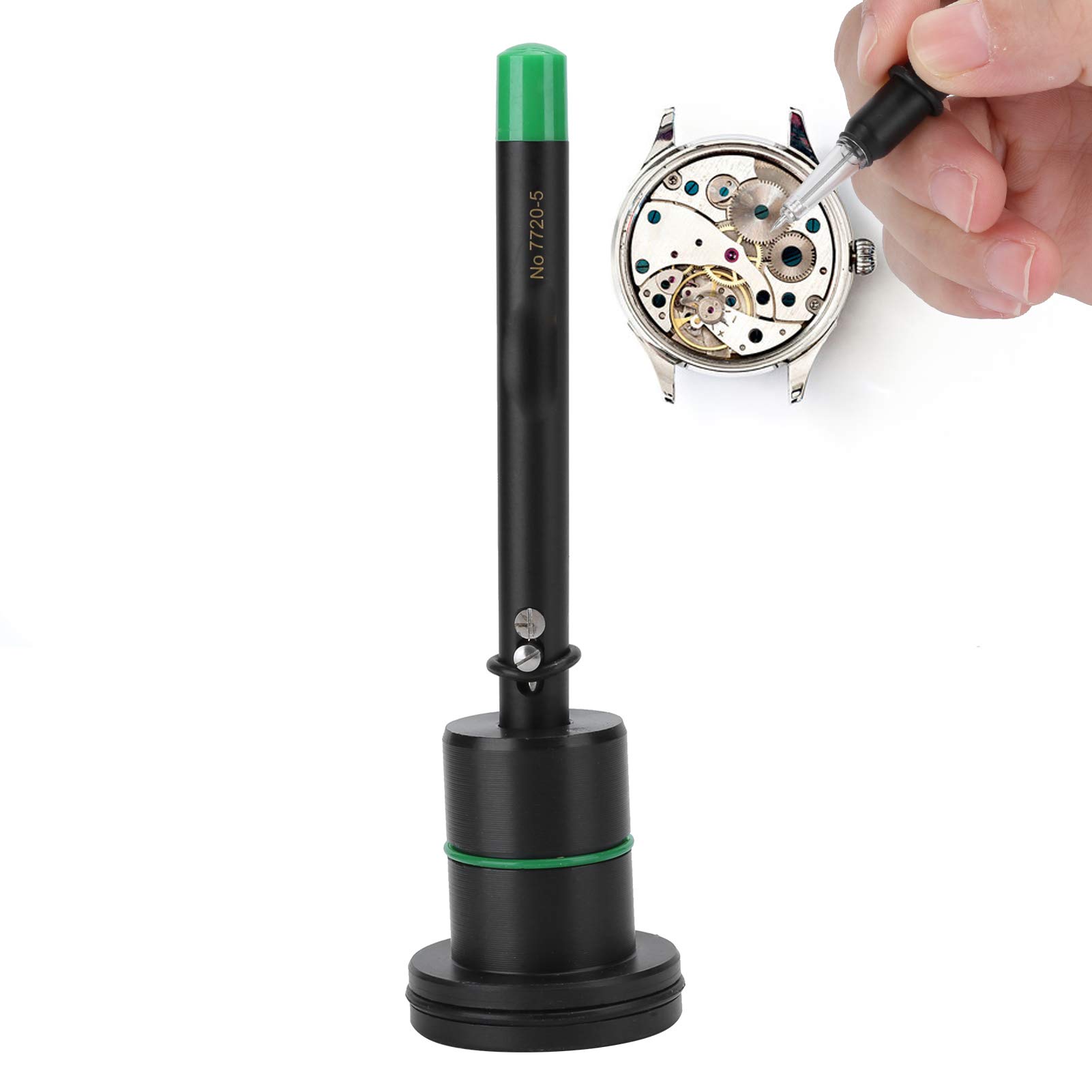 Hidyliu Pluma de Pasador de Aceite, Herramienta de Engrasador Automático para Relojeros, Engrasador Lubricante de Reloj Ligero para Reparación de Relojes (7720-5)