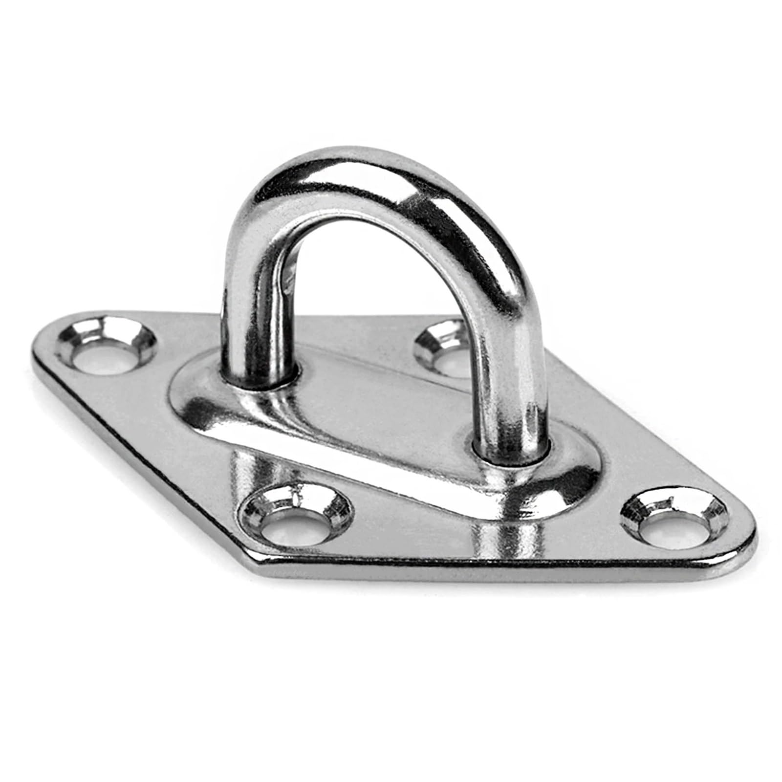 Ucygor M6 Eye Plate 8Pcs Heavy Hook Eye Plate Shape Stainless Steel Ceiling Wall Mount Hanger Ring Yoga Swings Hammocks Marine Rigging For Wall Ceiling Hanging(M6)
