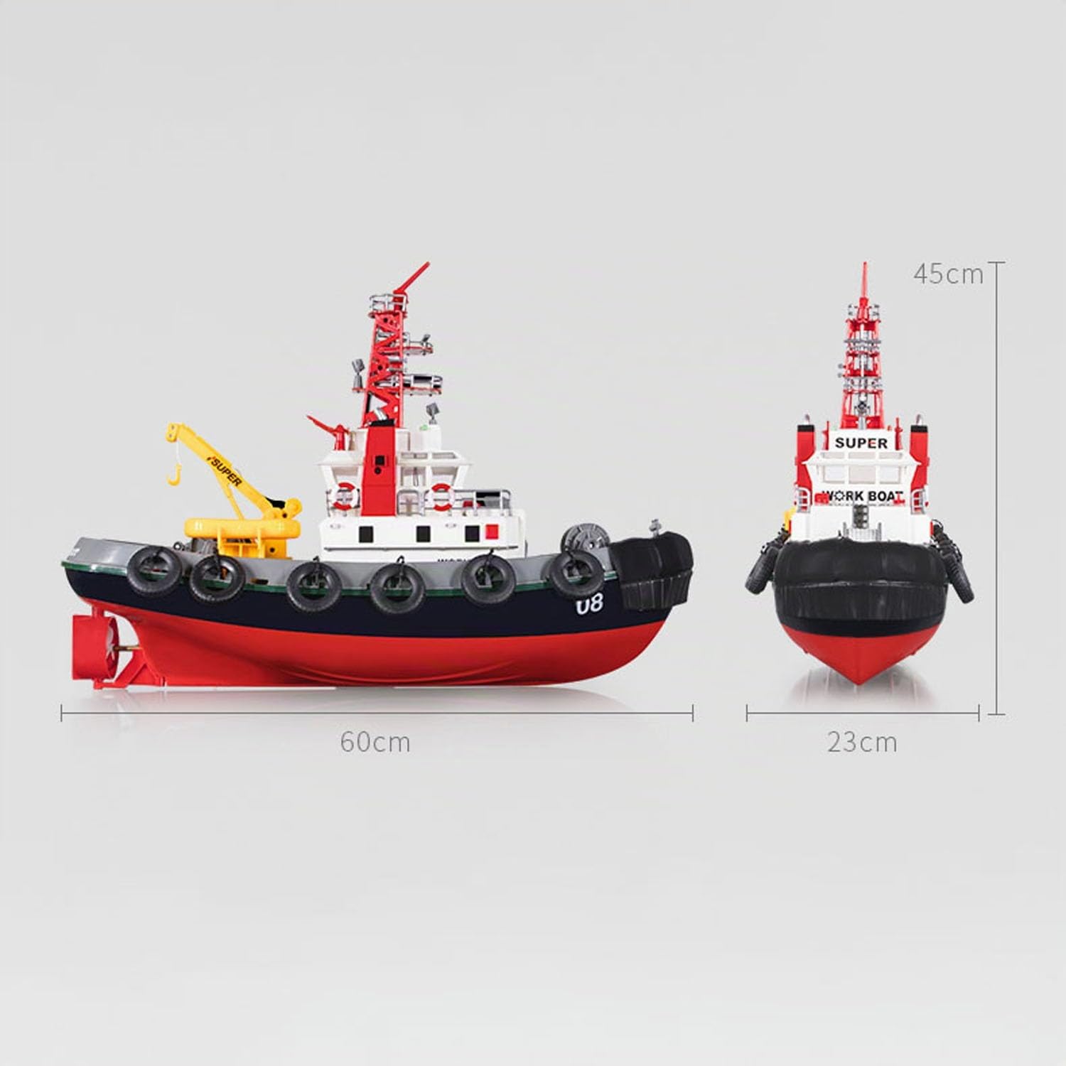 TOUCAN RC HOBBY 2.4G Rc Boot Feuerwehr Ferngesteuertes Wassernebelschiff Modell
