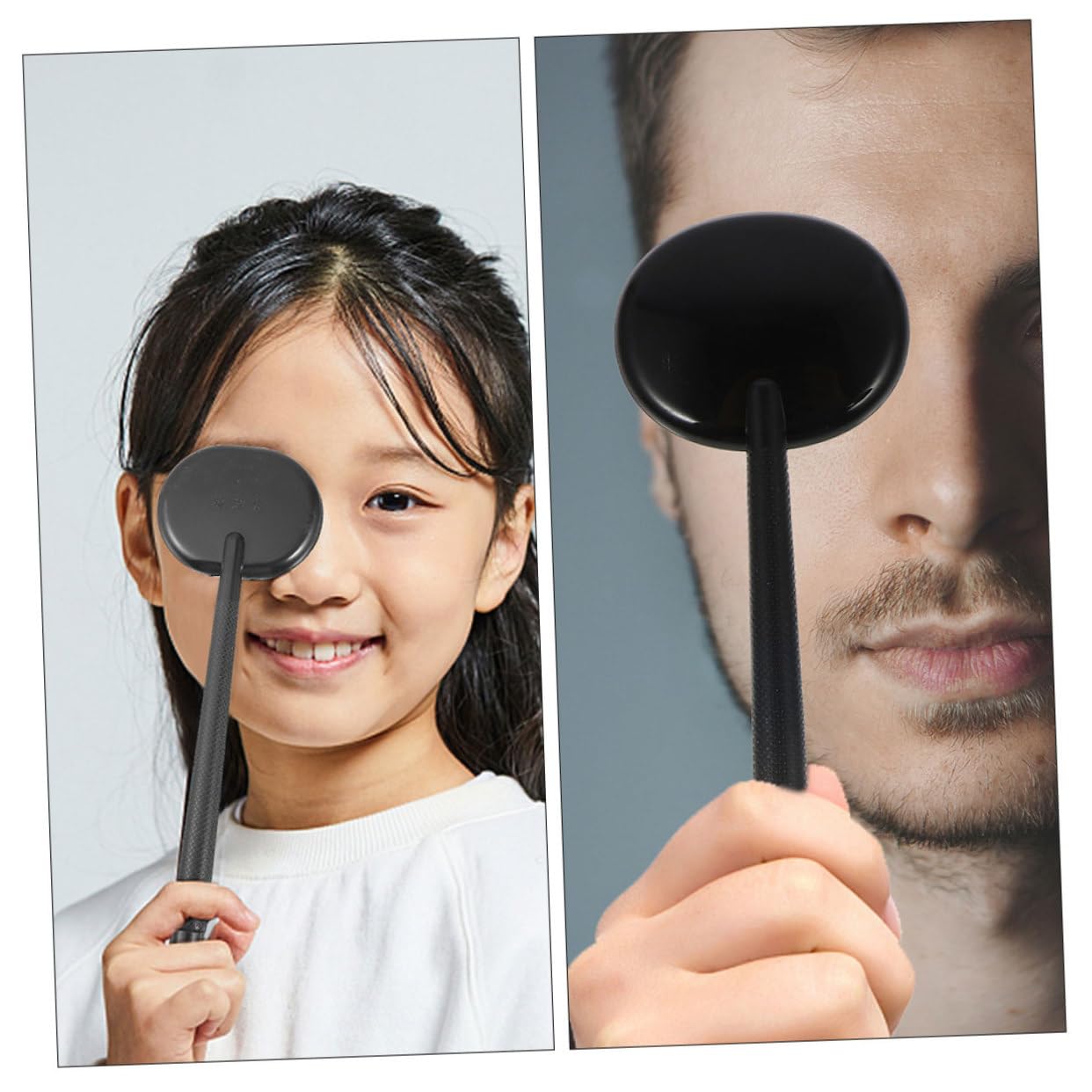 10pcs Eye Shield Glasses Accessories Eye Patch Tool Optometry Accessory Eyes Eye Chart Occluder Kit Plastic Eye Occluder Spoon Eye Occluder Optometry Accessories Black TOVINANNA