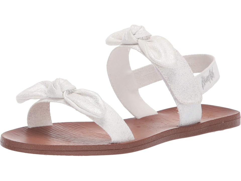 

Blowfish Kids Dynk K (Little Kid/Big Kid) (Metallic White Draped Microfiber) Girls Shoes