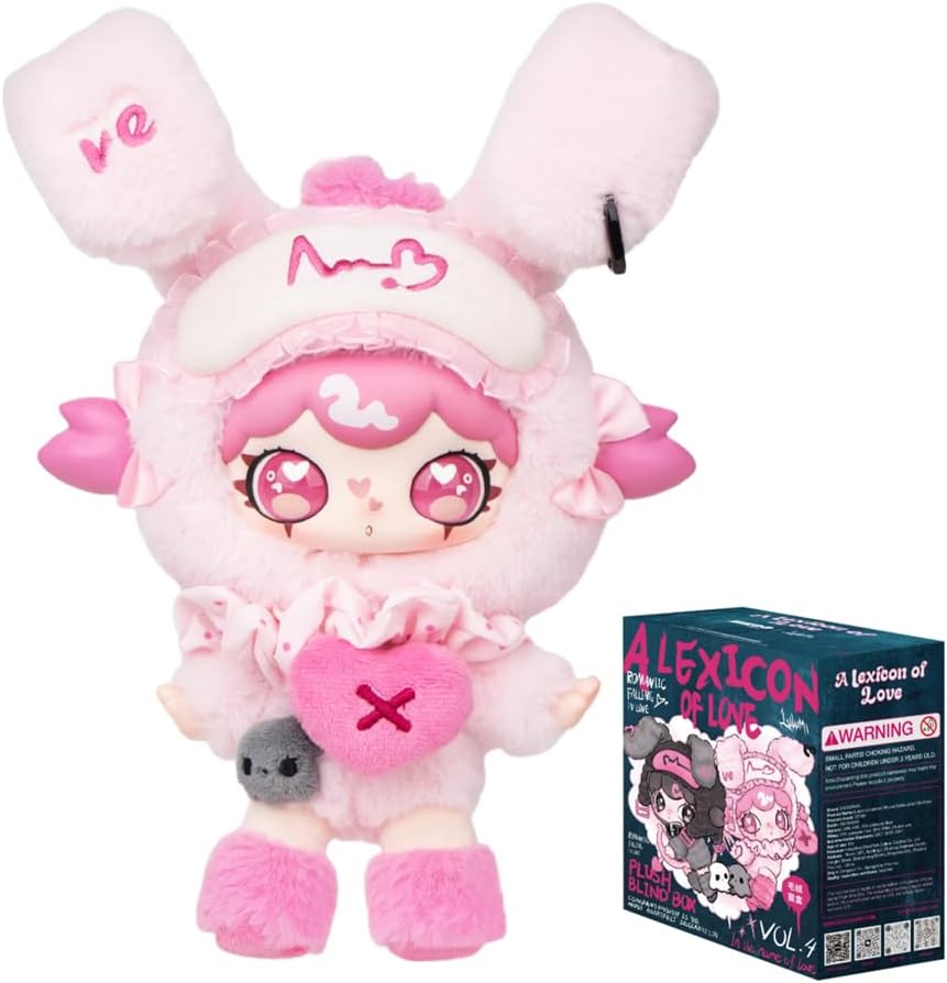 CALEMBOU Plush Blind Box, Cute Lulumi-A Lexicon of Love Series Soft Stuffed Keychain, Kawaii Mystery Vinyl Bag Charms Collectible for Birthday Christmas