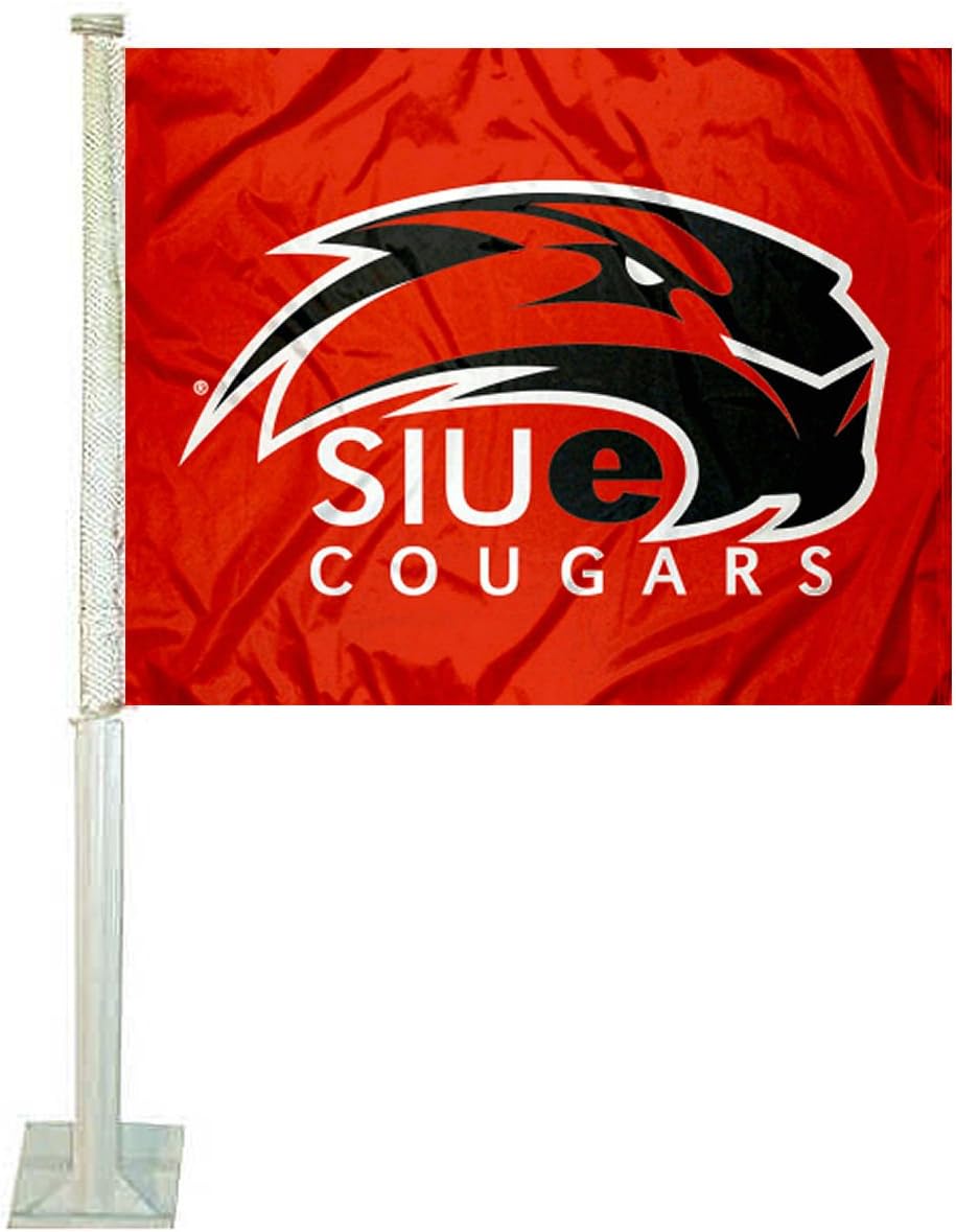 College Flags & Banners Co. Southern Illinois Edwardsville Cougars Car Flag