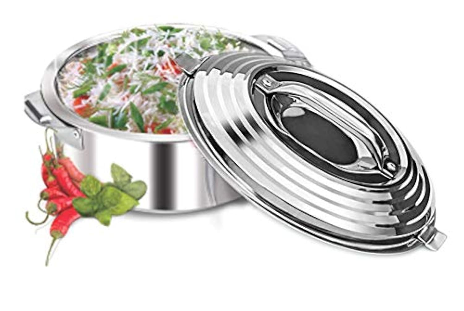 Satre Online And Marketing Stainless Steel Serving Pot,Casserole,Hotpot,Chapati Box,Chapati Container,Serving pot,Stainless Steel innovative kitchenware roti saver pack of 1