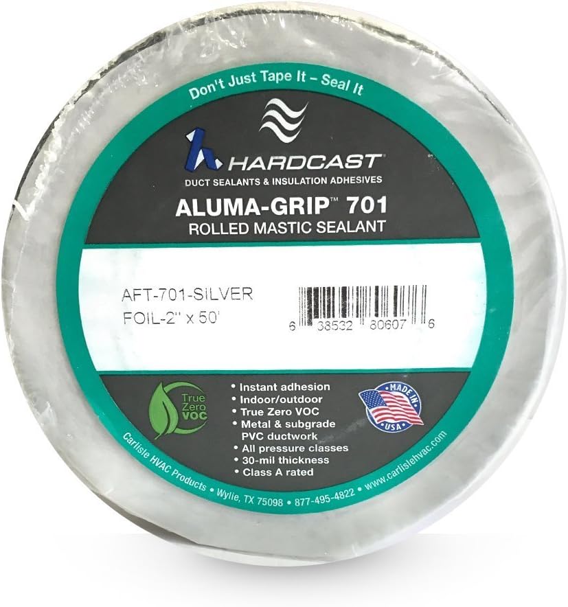 Hardcast Aluma-Grip 701 Mastic Duct Sealant 2" X 50'