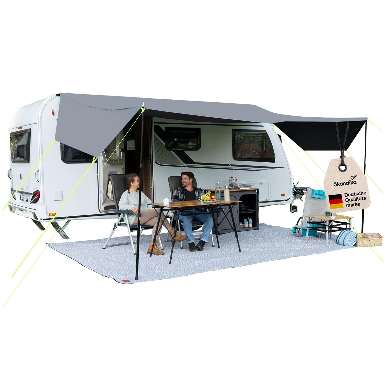 Skandika Vordach Freeway 300x240 Sonnensegel mit Keder Caravan Tarp UV-Schutz 50+ 3000 mm Wassersäule