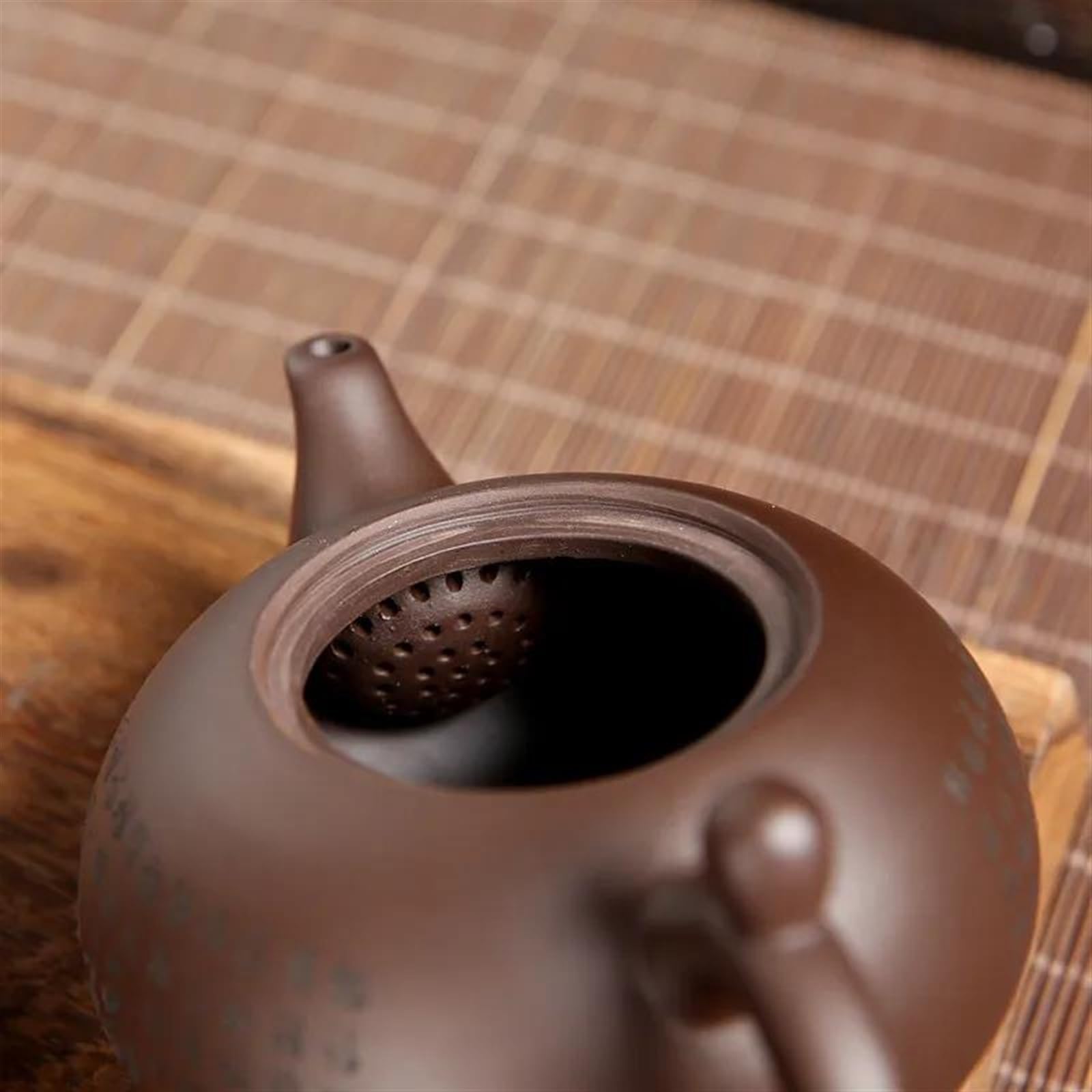 Zestaw do herbaty popołudniowej, czajniczek z fioletowej gliny Yixing, zestaw do herbaty, filiżanka do kawy, miseczka z pokrywką, zestawy do herbaty Pu'er (B)