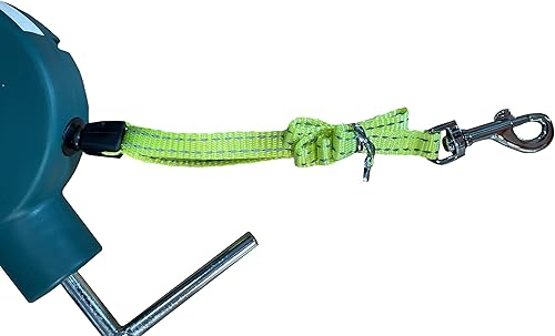 Miniatura 5 de Cables deslizantes de 16 pies para perros  Cable de amarre y estaca para perros  Gira 360 sin enredos  Correa antideslizante para perros para