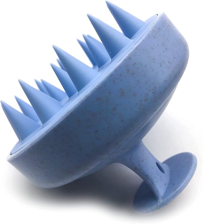 Renesmee Manual Scalp Head Massager Shampoo Brush - Eco-Friendly With Soft Silicon Bristles, Hair Scalp Scrubber, Exfoliator | Dandruff Removal, Prevents Hair Loss (Blue) - Expert Choice Deal with 85% Discount on Amazon | Valzo