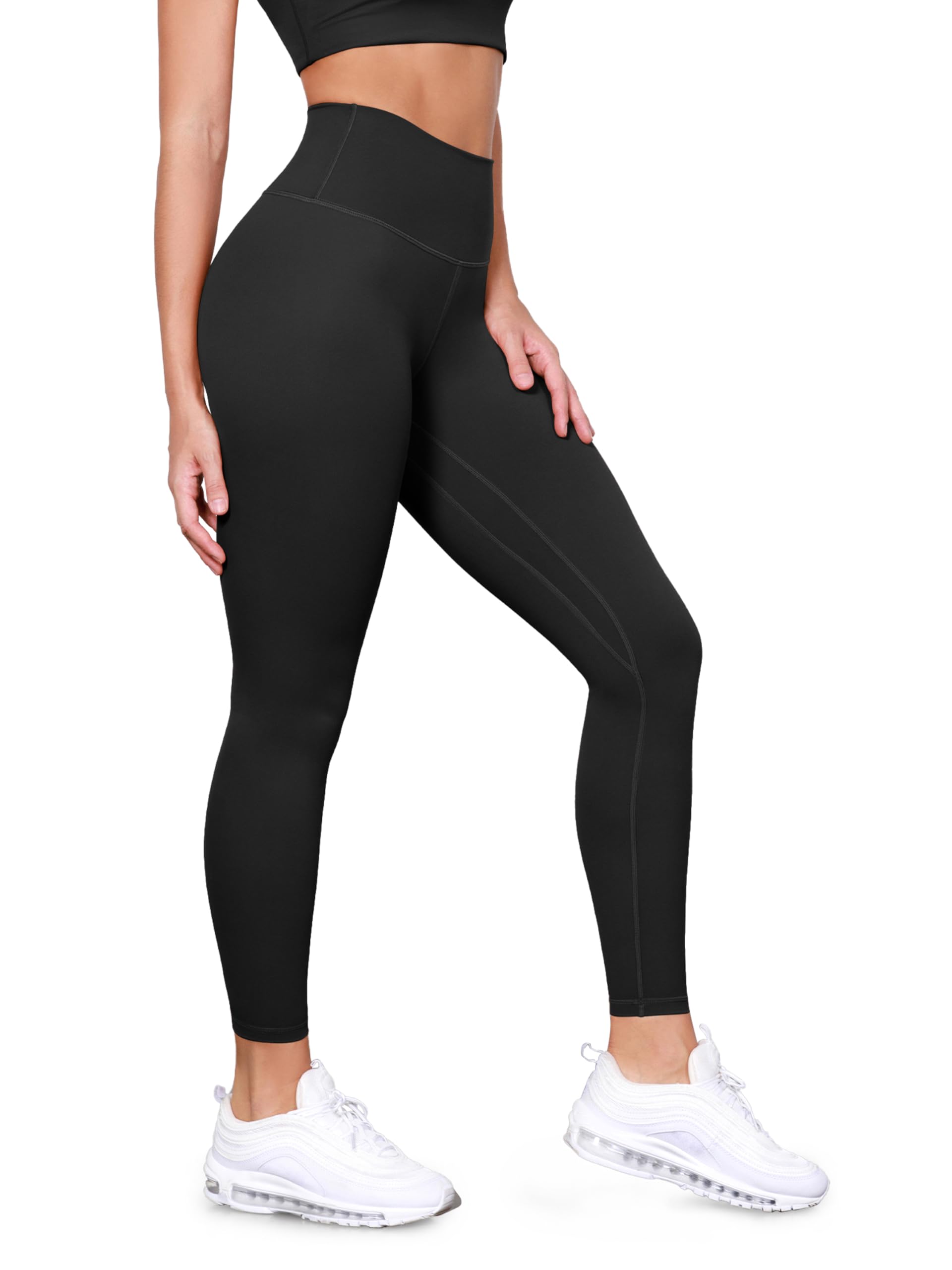 Tummy Control Compression Leggings for Women, 25" / 28" High Waist Workout Running Yoga Pants