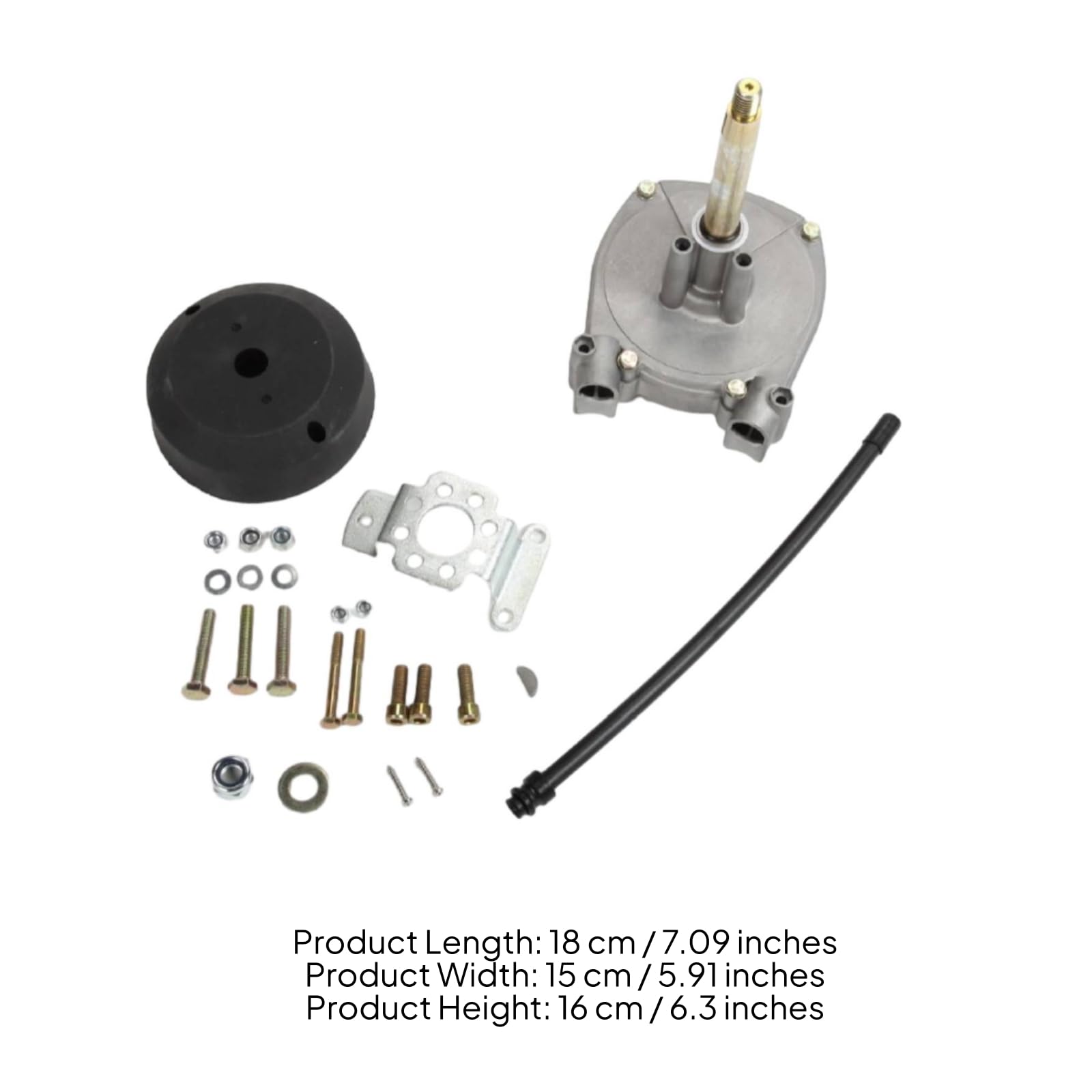 Colcolo Marine Steering Gear Meccanismo Sterzo Barca Fuoribordo Timoneria Cavo Sterzo Scatola Ingranaggi Custodia Resistente Montaggio Completo Adatto a Pesca Gommoni