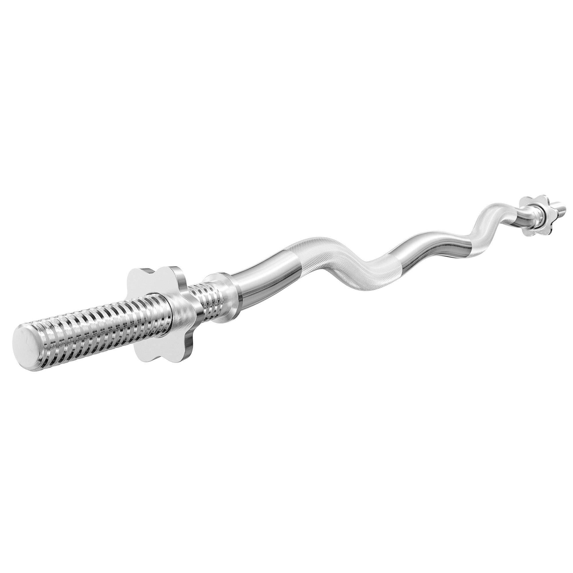 Marbo Sport Pesi Tribo in ghisa con bilanciere rinforzato 198 cm ø30mm, barra per curl 120cm ø30mm, manubri 40cm ø30mm e pesi, 1x bilanciere, 1x bar curl, 2x manubri | Impostare le opzioni 83kg / 113kg / 172kg | Made in EU