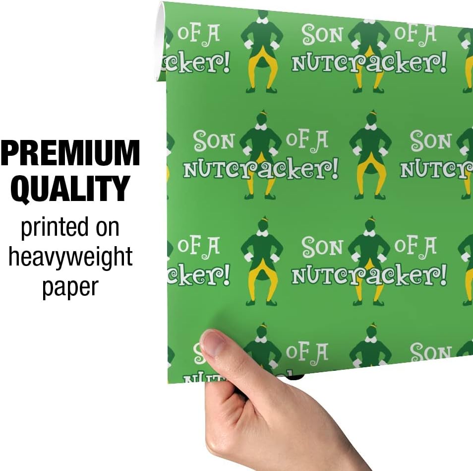 GRAPHICS & MORE Elf Movie Son of a Nutcracker! Gift Wrap Wrapping Paper Rolls