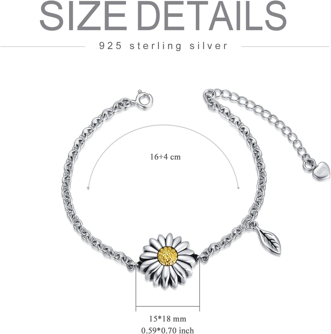 Butterfly/Sunflower/Red Cardinal/Hummingbird Cremation Jewelry 925 Sterling Silver Urn Bracelet Ashes Keepsake Hair Memorial Always in My Heart Locket for Women Mom - Image 6