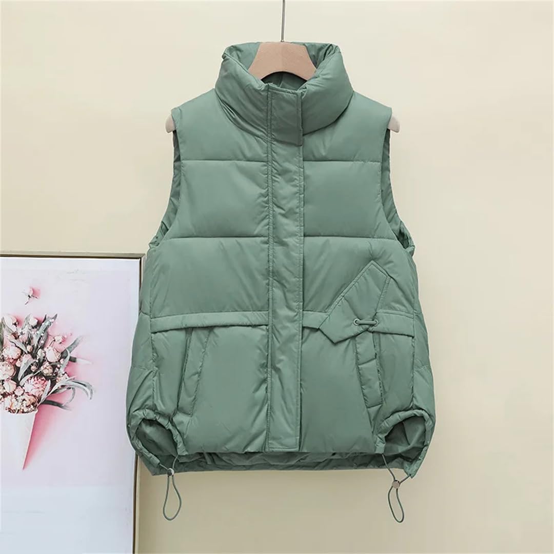 Femmes Vers Le Bas Coton Gilet Automne Hiver Veste Sans Manches Coton Gilet Manteau