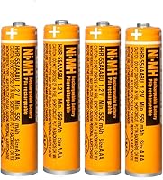Vista 11 de Paquete de 6 pilas AAA recargables HHR-55AAABU NI-MH de 1,2 V para Panasonic 550 mAh batería para teléfonos inalámbricos