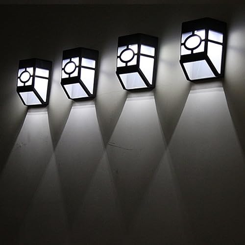 Miniatura 1 de 2 luces solares de pared para exteriores, arriba y abajo, iluminan del atardecer al amanecer, luces solares de porche al aire libre, IP44,