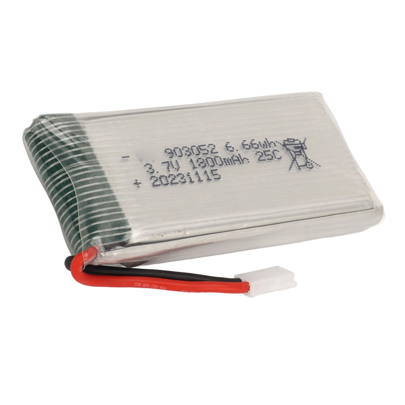 RC Drone Battery, 1800mAh 3.7V RC Drone Battery 903052 25C High Rate Lithium Battery Lithium Materials with XH2.54 Plug for X5SW