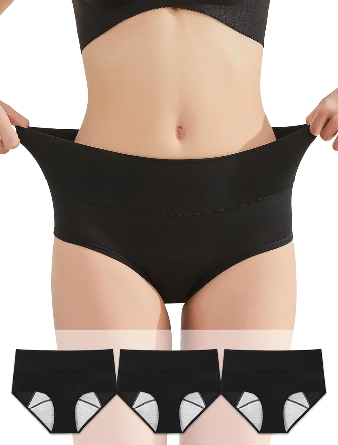Washable Leakproof Period Underwear - Reusable Incontinence Panties for Postpartum, Heavy Menstrual Flow & Bladder Leaks