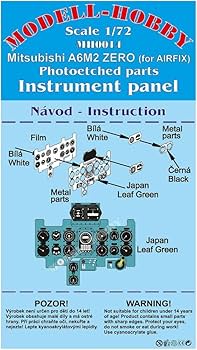 Amazon | MHモデルズ 1/72 零戦21型 計器盤エッチングパーツ