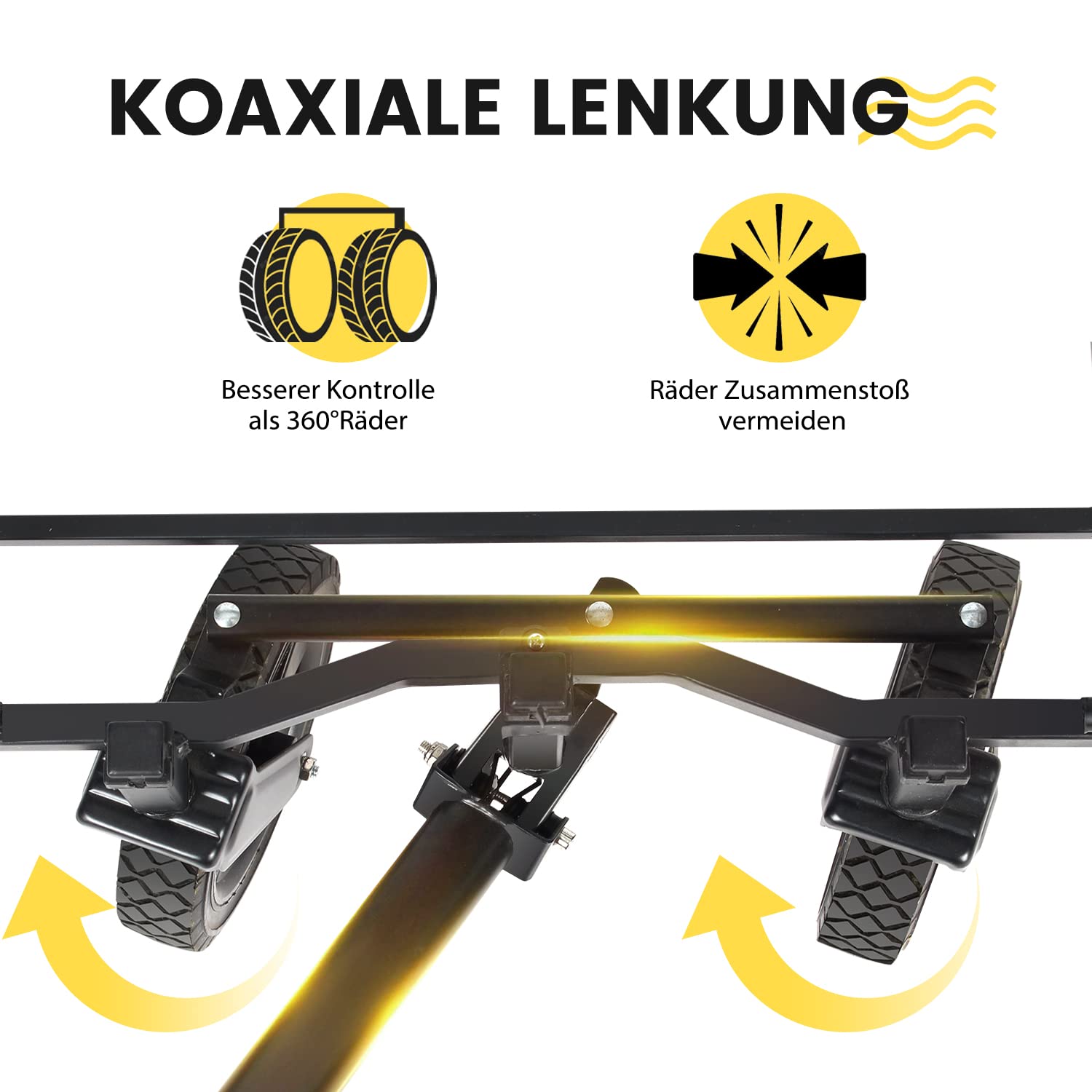 Sekey XXL Bollerwagen Faltbar 160L 100KG Belastbar, Faltbarer Bollerwagen Geländetauglich, Klappbarer Handwagen Strand Camping Einkaufen, XXL-Sieger 3011, Schwarz
