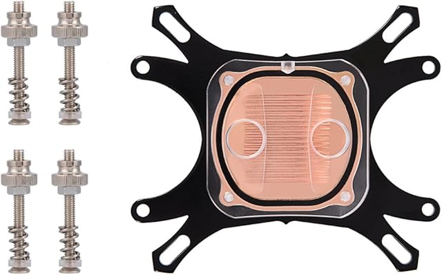 CPU Water Cooling Block Computer Water Cooler G1/4 with 50mm Copper Base Universal CPU Waterblock for Intel AMD CPU Water Cooling System for Intel/AMD