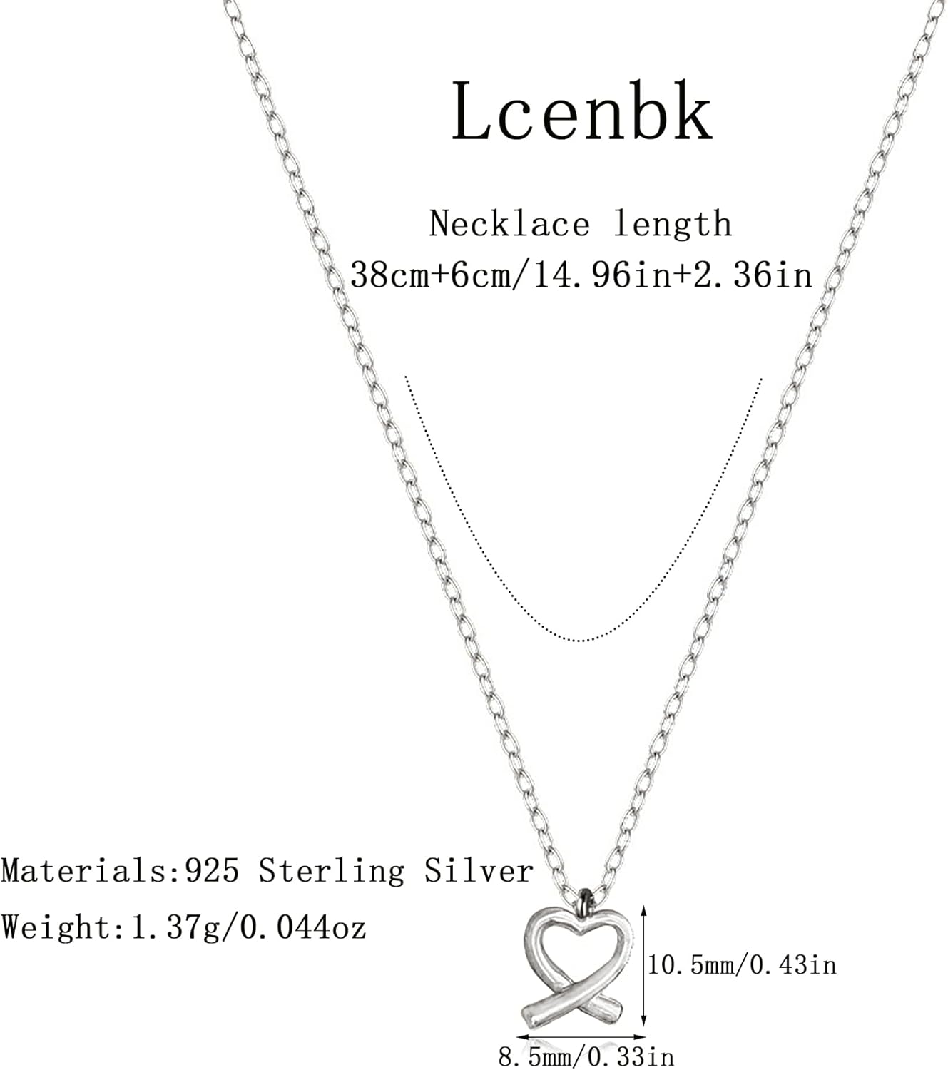 925 Sterling Silver Heart Necklace for Women,Dainty Love Charm Choker Necklaces for Mother Daughter 14k Gold Plated Minimalist Hollow Heart Pendant Necklace Jewelry Gift for Birthday Valentine's Day - Image 6